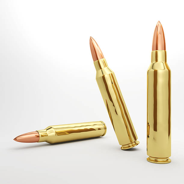 Rifle Bullets stock photo