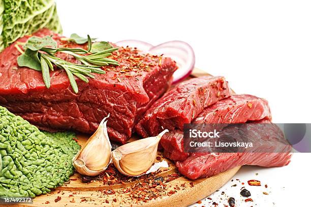 Raw Fresh Meat Stock Photo - Download Image Now - Beef, Condiment, Cooking