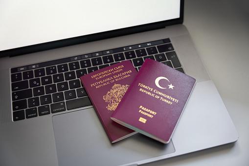 bulgarian and turkish passport.