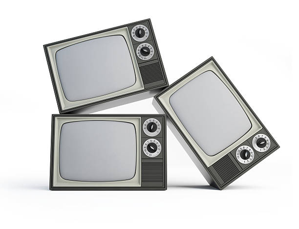istock Retro TV on a white background 167495544