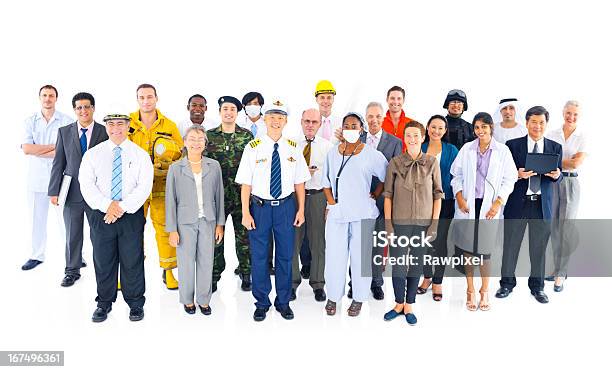 국제 근로자 다른 직업 경찰관에 대한 스톡 사진 및 기타 이미지 - 경찰관, 소방관, 의사
