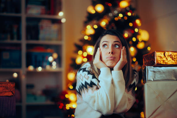 istock Unhappy Stressed Christmas Woman Waiting 1674967962