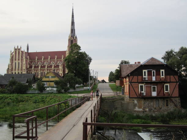 istock Romantic river view, Hervyaty place in Belarus. 1675099827