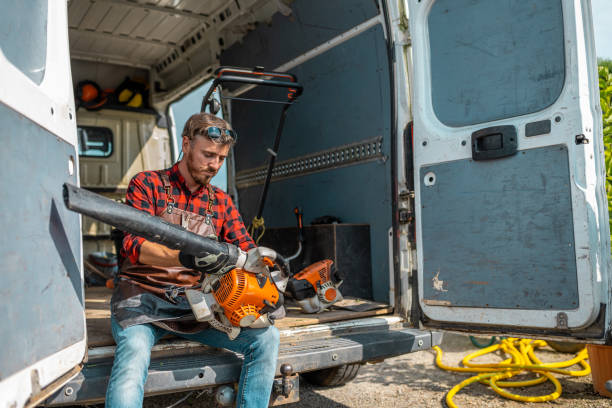 istock A gardener equips a work van delivery vehicle. 1675121604