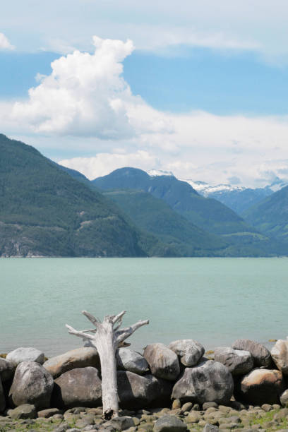 Oliver's Landing Beach in Furry Creek, British Columbia, Canada.