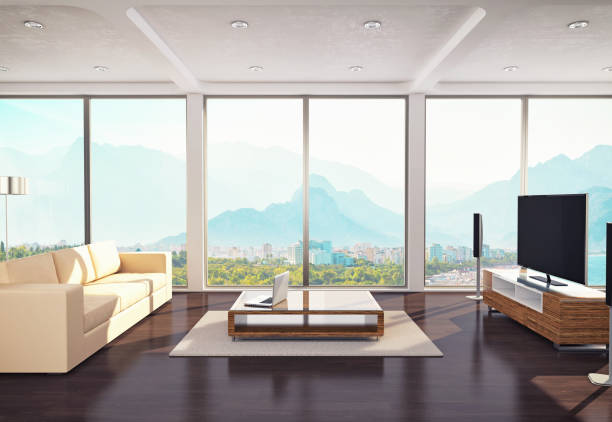 istock Contemporary Living Room Design 167530117