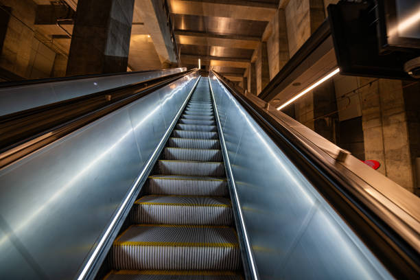 istock Rosevelt Train Station escalator on the Seattle Link Light Rail passenger tarin car in Seattle, Washington 1675309381