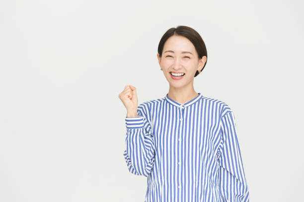 istock A portrait of a middle-aged woman. gesture.Guts pose. 1675309527