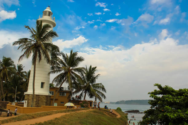 istock Lighthouse in Galle fort, Sri Lanka. Indian ocean shore 1675441421