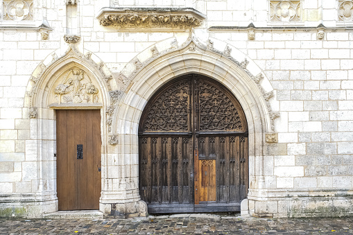 Bourges, medieval city in France, the Jacques Coeur mansion in the historical center