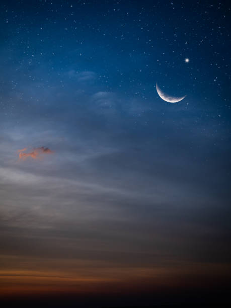 istock Eid Al Adha,Eid Al Fifr Adha Mubrak Arabic Background Concept,Crescent Moon with Star on Dark Night Sky Dusk Nature Landscape,Symbols Moonlight Muslim Islamic New Year Muharram Religion 1675471265