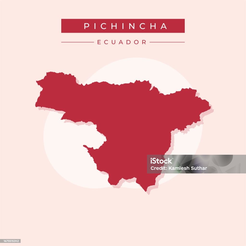 Vector Illustration Vector Of Pichincha Map Ecuador Stock Illustration