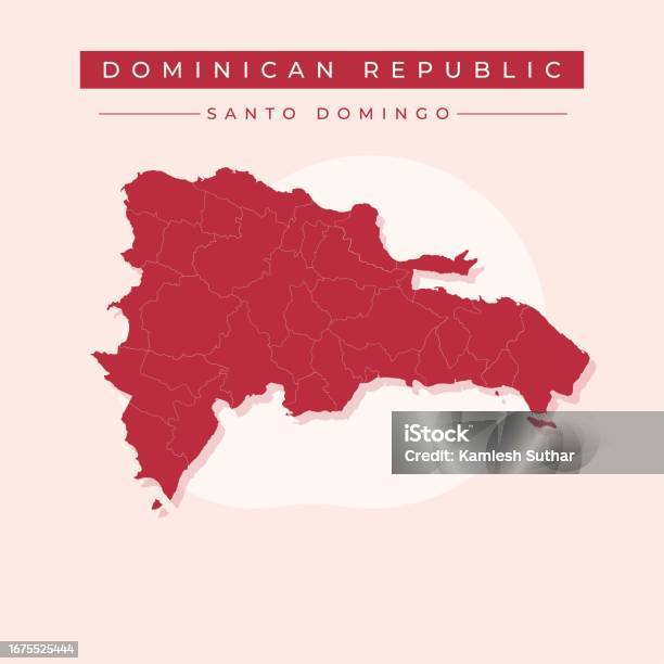 Mapa Rd Vector Ilustración de Vector De Ilustración Vectorial Del Mapa De La República ...