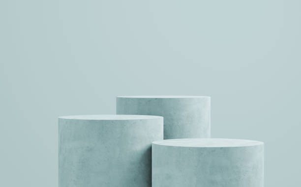 istock white concrete  podium cylinder, product presentation 1675527959