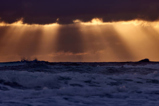 Twilight above Norwegian sea.