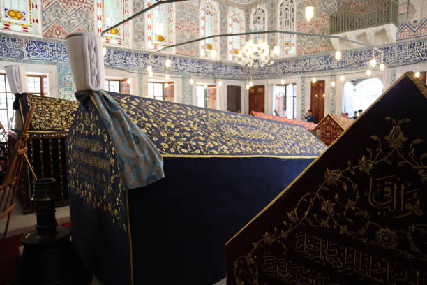 vista interna della tomba del sultano ahmet a istanbul, turchia. - sultan selim ii foto e immagini stock