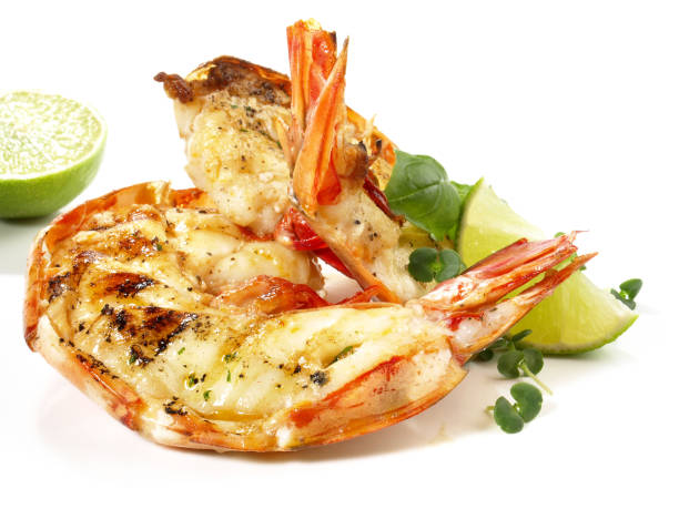 istock Grilled King Prawn - Tiger Prawn - Isolated 1675563898