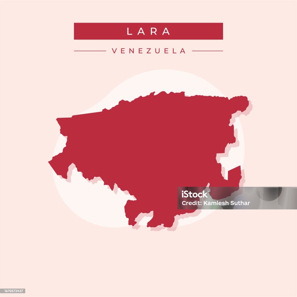 Lara Vector Vector Illustration Vector Of Lara Map Venezuela Stock Illustration ...