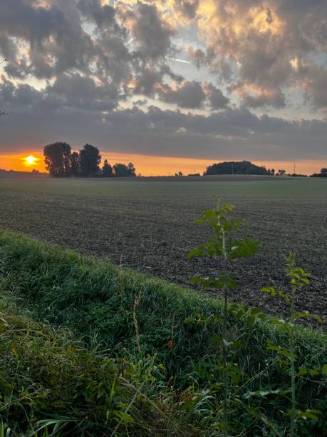 istock Sunrise in German village 1675616864