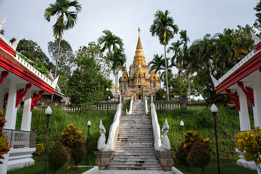 Wat Phuttha Thiwat Temple is the most famous landmark in Betong, Yala, Thailand