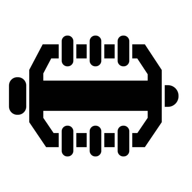 illustrazioni stock, clip art, cartoni animati e icone di tendenza di icona solida del pedale della bicicletta, concetto di parti della bicicletta, segno del pedale della bici su sfondo bianco, parti e dettagli per l'icona della bici in stile glifo concetto mobile web design. grafica vettoriale. - rubber sports glove equipment isolated