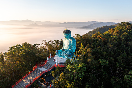 Wat Phra That Doi Phra Chan and the Great Buddha of Kamakura statue, Lampang, Northern Thailand