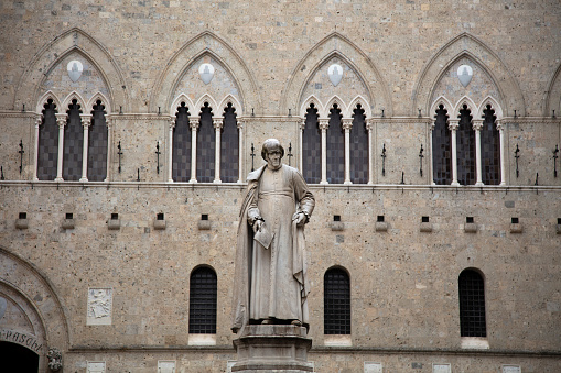 Detail of the famous Italian Benedictine abbey