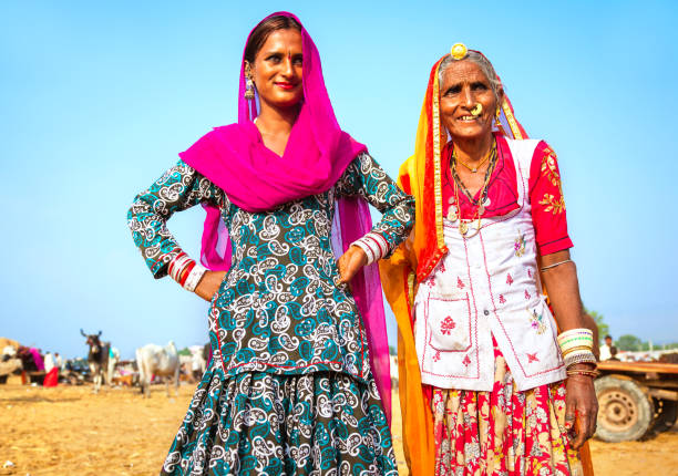 istock Mother and Daughter in India 167573858