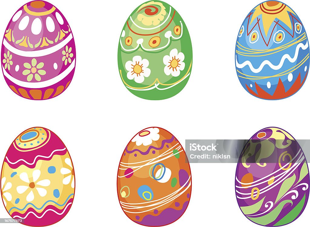 Huevos de Pascua - arte vectorial de Arte libre de derechos