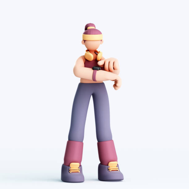 istock 3D rendering of cute girl exercising 1675778597