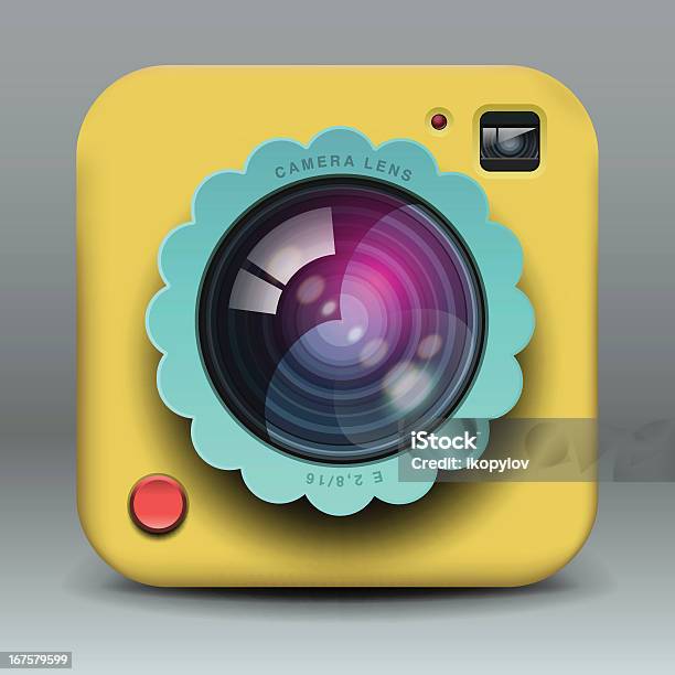 アプリ黄色の写真撮影のアイコンのデザイン - GUIのベクターアート素材や画像を多数ご用意 - GUI, つながり, アイコン