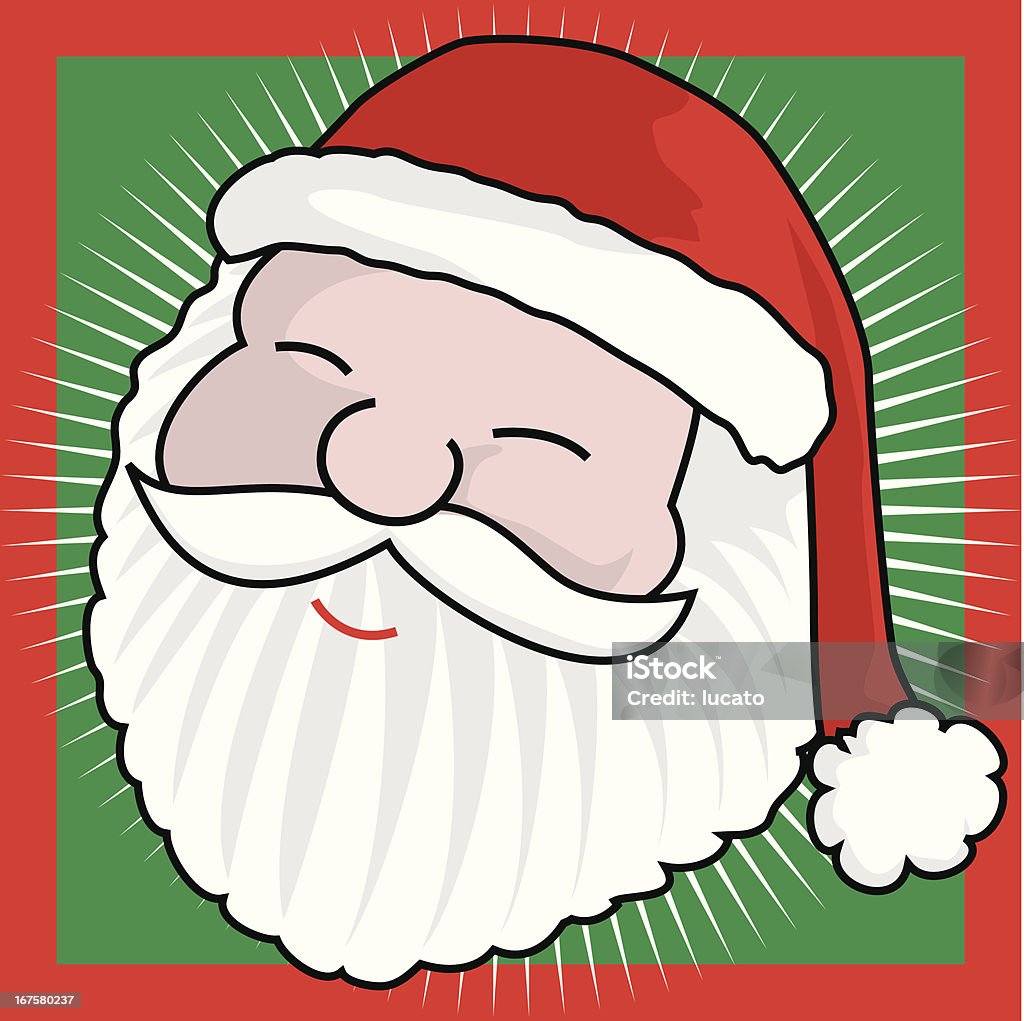 Santa Claus visage - clipart vectoriel de Barbe libre de droits