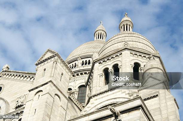 Basilica Del Sacre Coeur Parigi Francia - Fotografie stock e altre immagini di Basilica - Basilica, Basilica del Sacro Cuore, Capitali internazionali