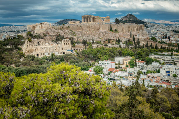 istock Ancient Acropolis and cityscape of Athens Greece 1675828706