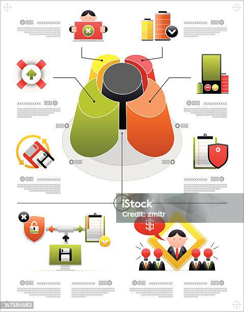 Volume Infographics And Complex Icons Stock Illustration - Download Image Now - Advice, Analyzing, Business