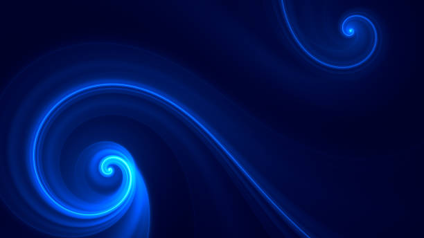 abstrakter hintergrund der blauen spiralen mit kopierraum. - 2841 stock-fotos und bilder