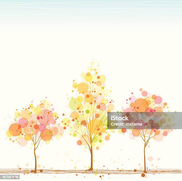 Splattering Tree Splattered Trees Stock Illustration - Download Image Now - Growth ...