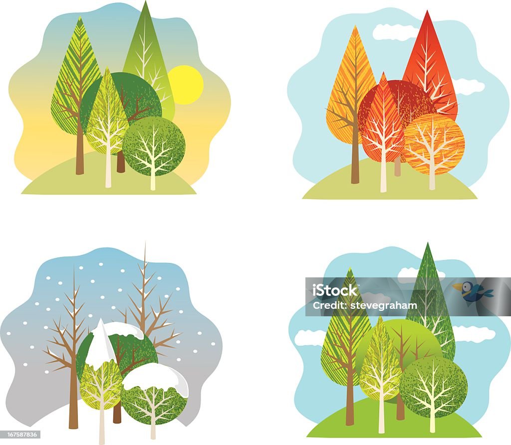 Four Seasons Stock Illustration Download Image Now Four Seasons