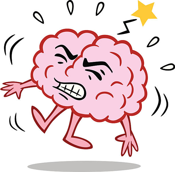 Brain With Stroke Stock Illustration - Download Image Now - Stroke -  Illness, Cartoon, Healthcare And Medicine - iStock