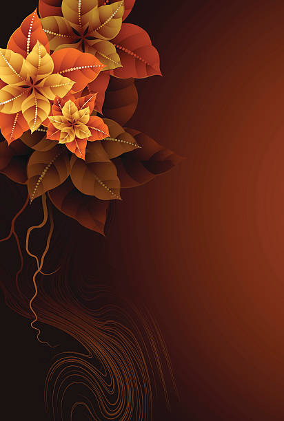 illustrations, cliparts, dessins animés et icônes de fond d'automne - floral pattern vector illustration and painting computer graphic