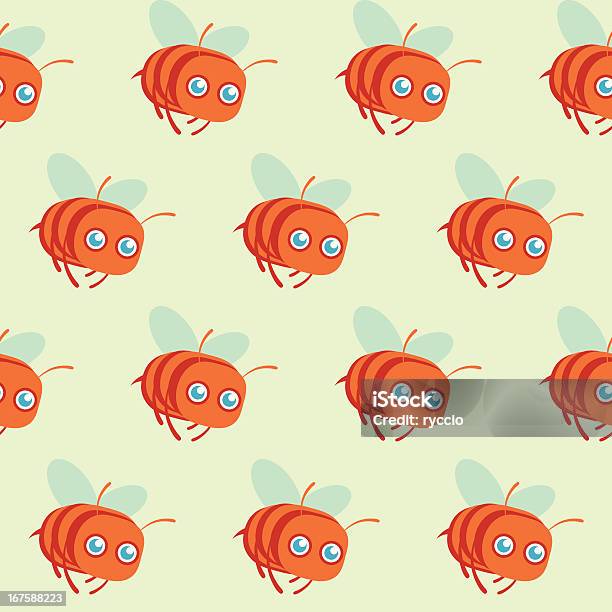 Bee Pattern Stock Illustration - Download Image Now - Animal, Animal Markings, Backgrounds