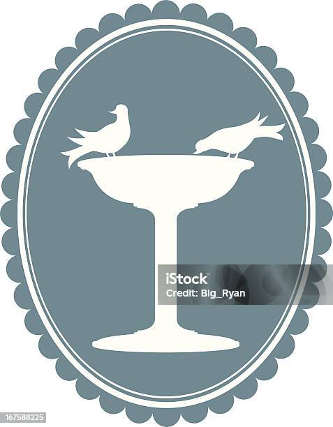 Birdbad Stock Vektor Art und mehr Bilder von Vogelbad - Vogelbad, Trinkwasserspender, Badewanne
