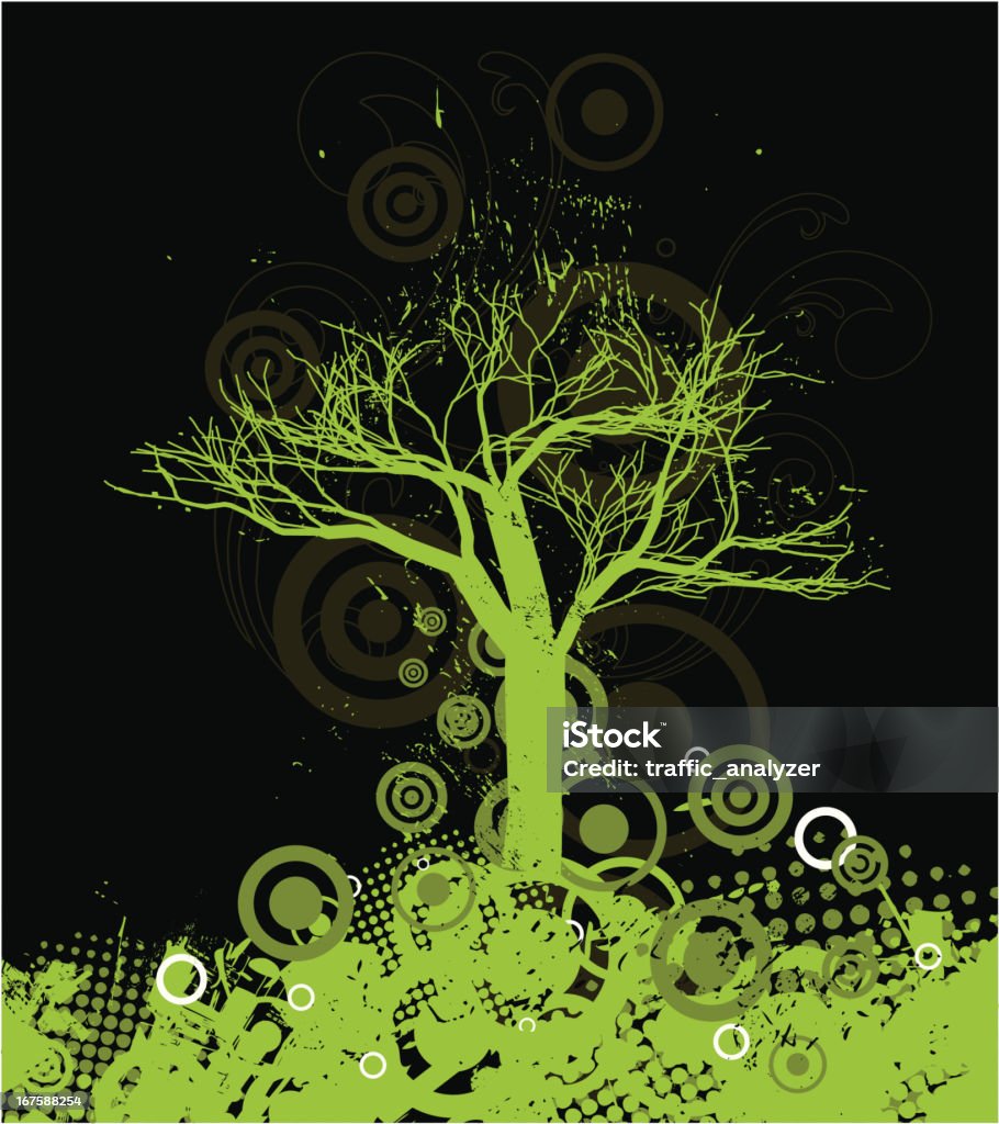 Abstract Tree Colorless Green Abstract Tree Stock Illustration - Download Image Now - Abstract ...