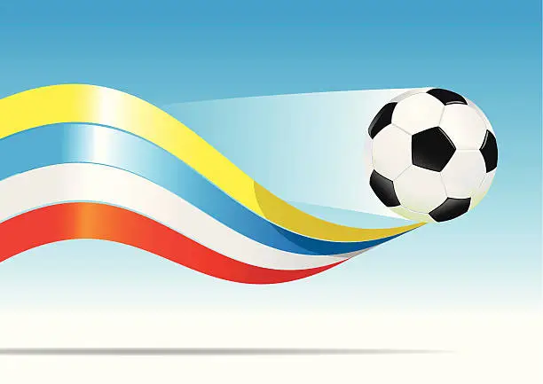 Vector illustration of Soccer EM Ukraine Poland