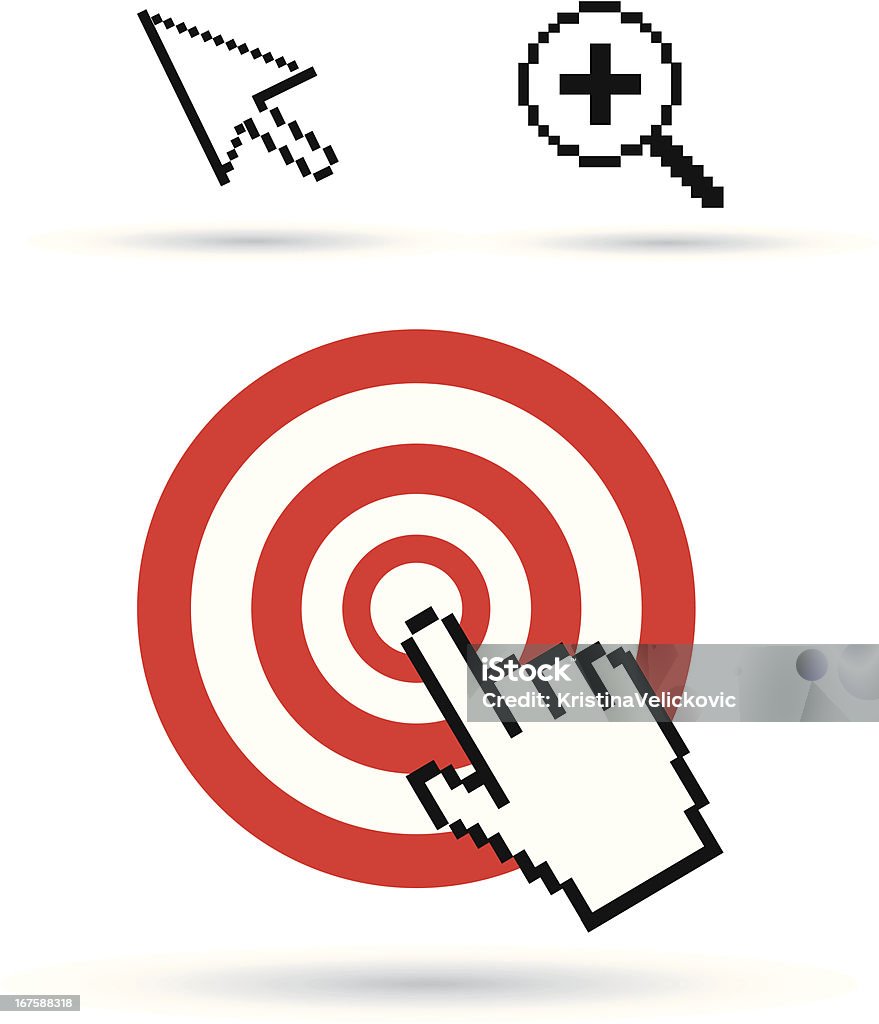 Mouse Target Icon Target Stock Illustration - Download Image Now - Computer Mouse, Vector ...