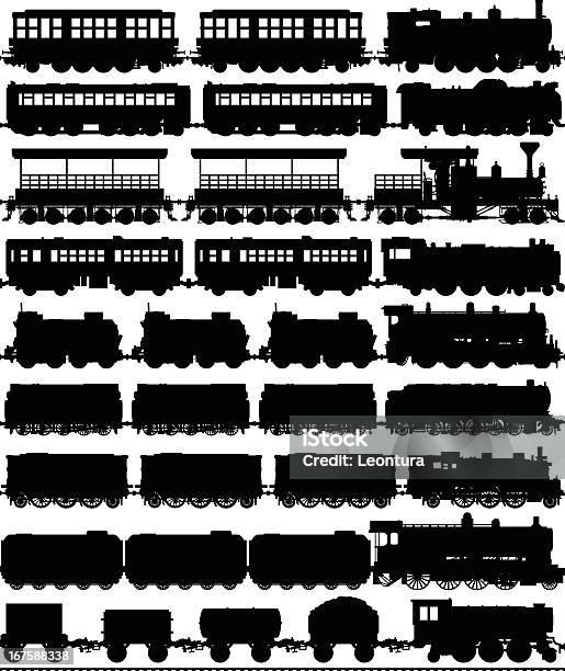 Vetores de Trens Carruagens Pode Facilmente Ser Separadas Ou Duplicada e mais imagens de Antigo
