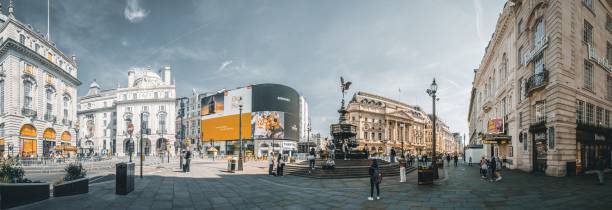istock Panoramic view of Picadilly Circus, London, England 1675887166