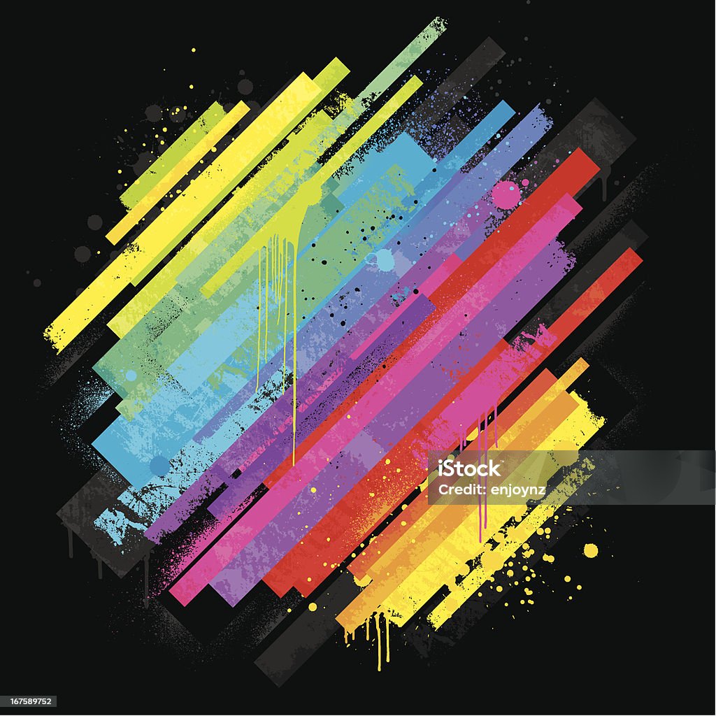 Красочный радуга фон - Векторная графика Граффити роялти-фри
