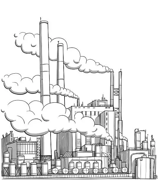 Vector illustration of Industry