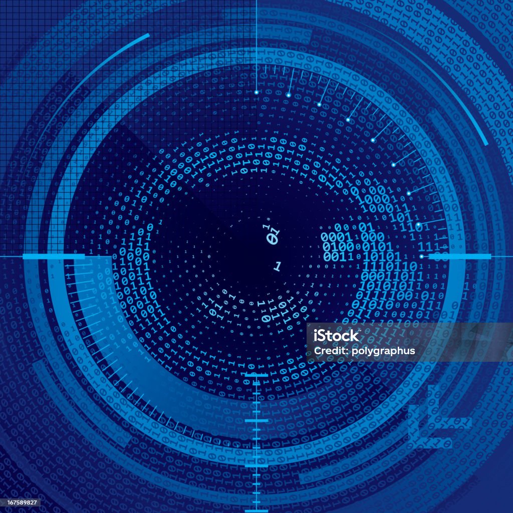 バイナリ目 - テクノロジーのロイヤリティフリーベクトルアート